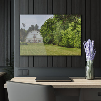 U R There Photography Hunters Creek White Rustic Farmhouse Acrylic Wall Print