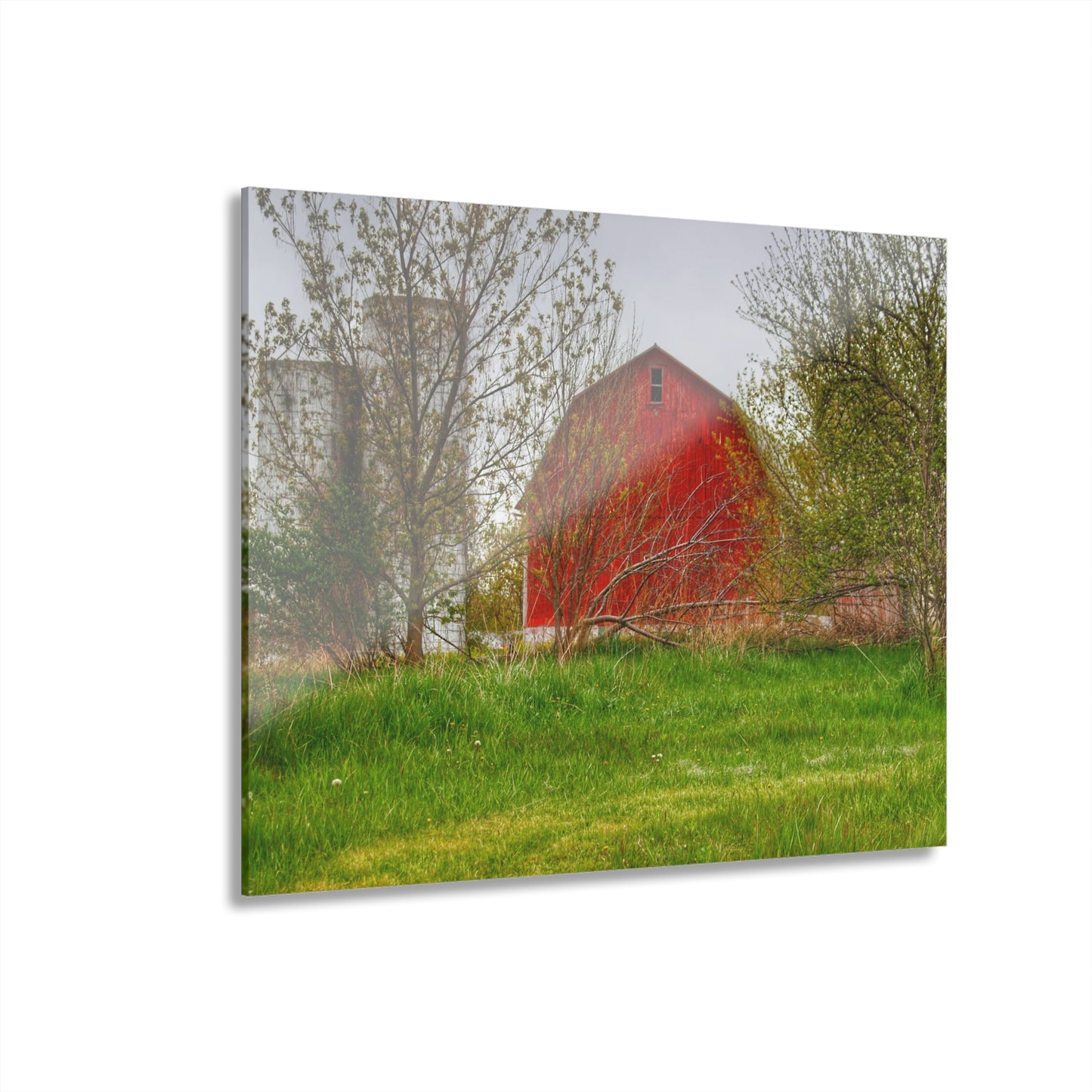 U R There Photography Castle Corner Red I Rustic Farmhouse Acrylic Wall Print