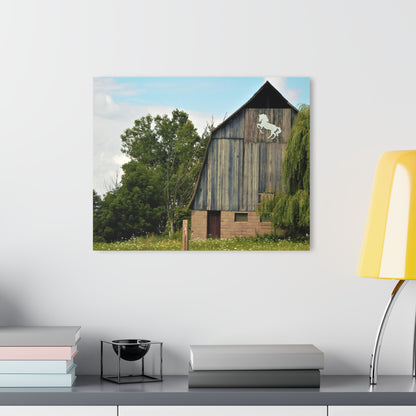 U R There Photography Hassler Lake Horse Barn Rustic Farmhouse Acrylic Wall Print