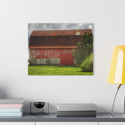 U R There Photography Big Rusted Red Rustic Farmhouse Acrylic Wall Print