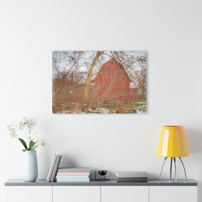 U R There Photography Holmes Road Red I Rustic Farmhouse Acrylic Wall Print
