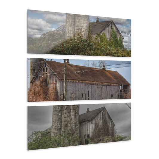 U R There Photography The Many Faces of M-24 Rustic Farmhouse Acrylic 3-Panel Wall Print