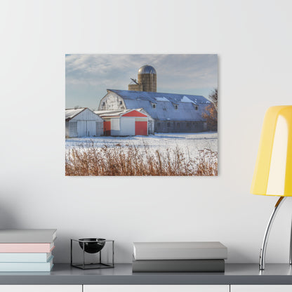 U R There Photography Shoemaker Road Grey Rustic Farmhouse Acrylic Wall Print