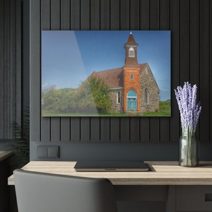 U R There Photography Mayville Church of the Past Rustic Farmhouse Acrylic Wall Print