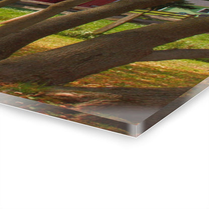 U R There Photography Hough Road Red I Rustic Farmhouse Acrylic Wall Print