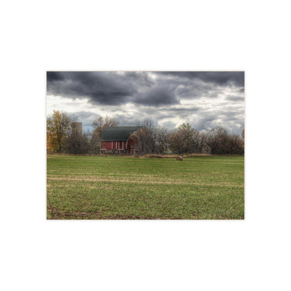 U R There Photography Booth Road Hidden Red II Rustic Farmhouse Decorative Ceramic Tile
