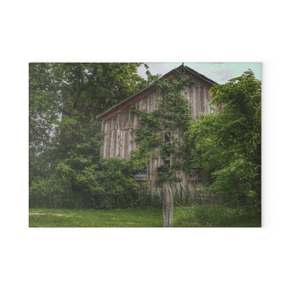 U R There Photography Imlay Hidden Rustic Farmhouse Tempered-Glass Cutting Board