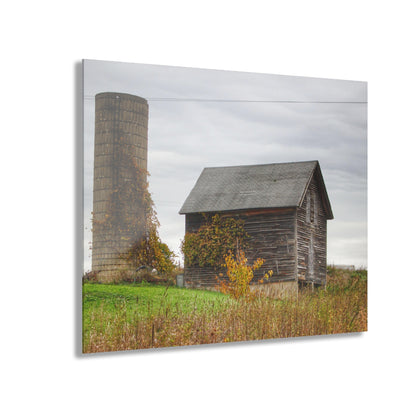 U R There Photography Fisher Road Grey Rustic Farmhouse Acrylic Wall Print
