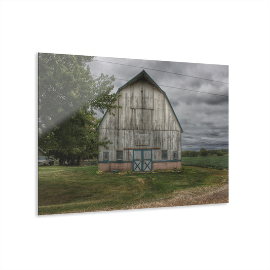 U R There Photography Bristol Road White I Rustic Farmhouse Acrylic Wall Print