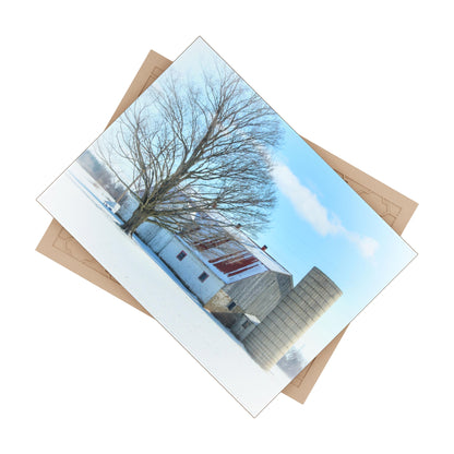 U R There Photography Barnes Road White Rustic Farmhouse Decorative Ceramic Tile