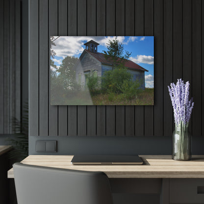U R There Photography Mound Road Schoolhouse Rustic Farmhouse Acrylic Wall Print