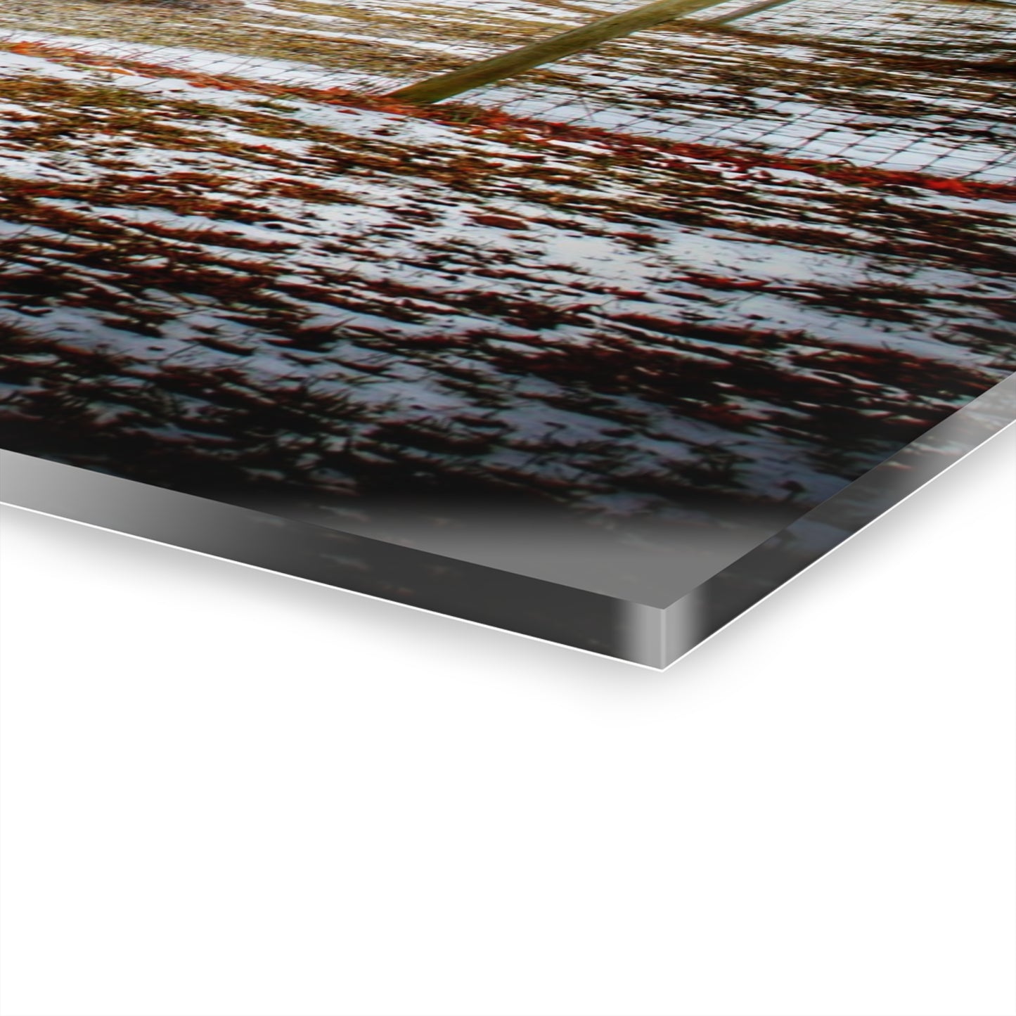 U R There Photography LeValley Road Red and Silo Rustic Farmhouse Acrylic Wall Print