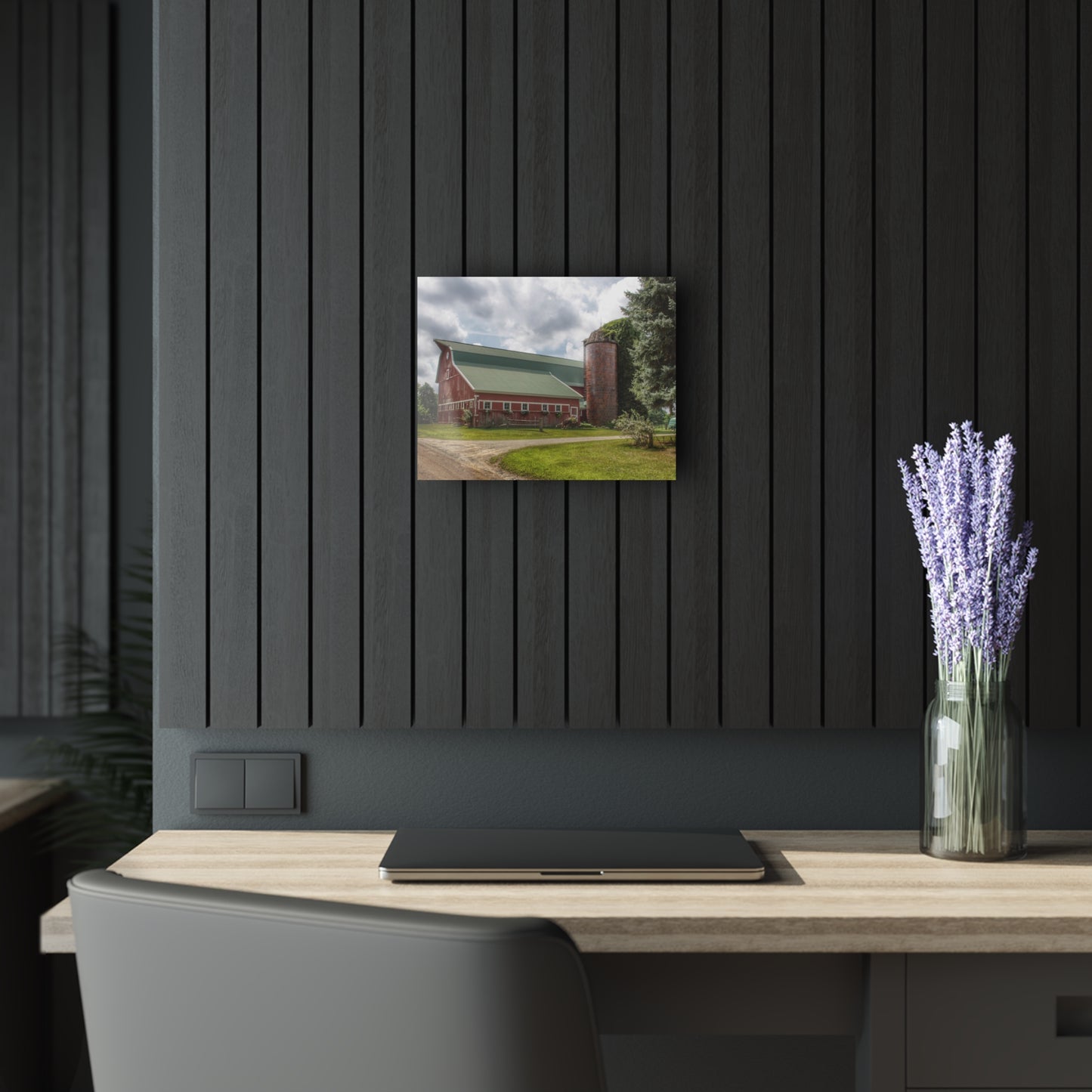 U R There Photography Metamora Country Red Rustic Farmhouse Acrylic Wall Print