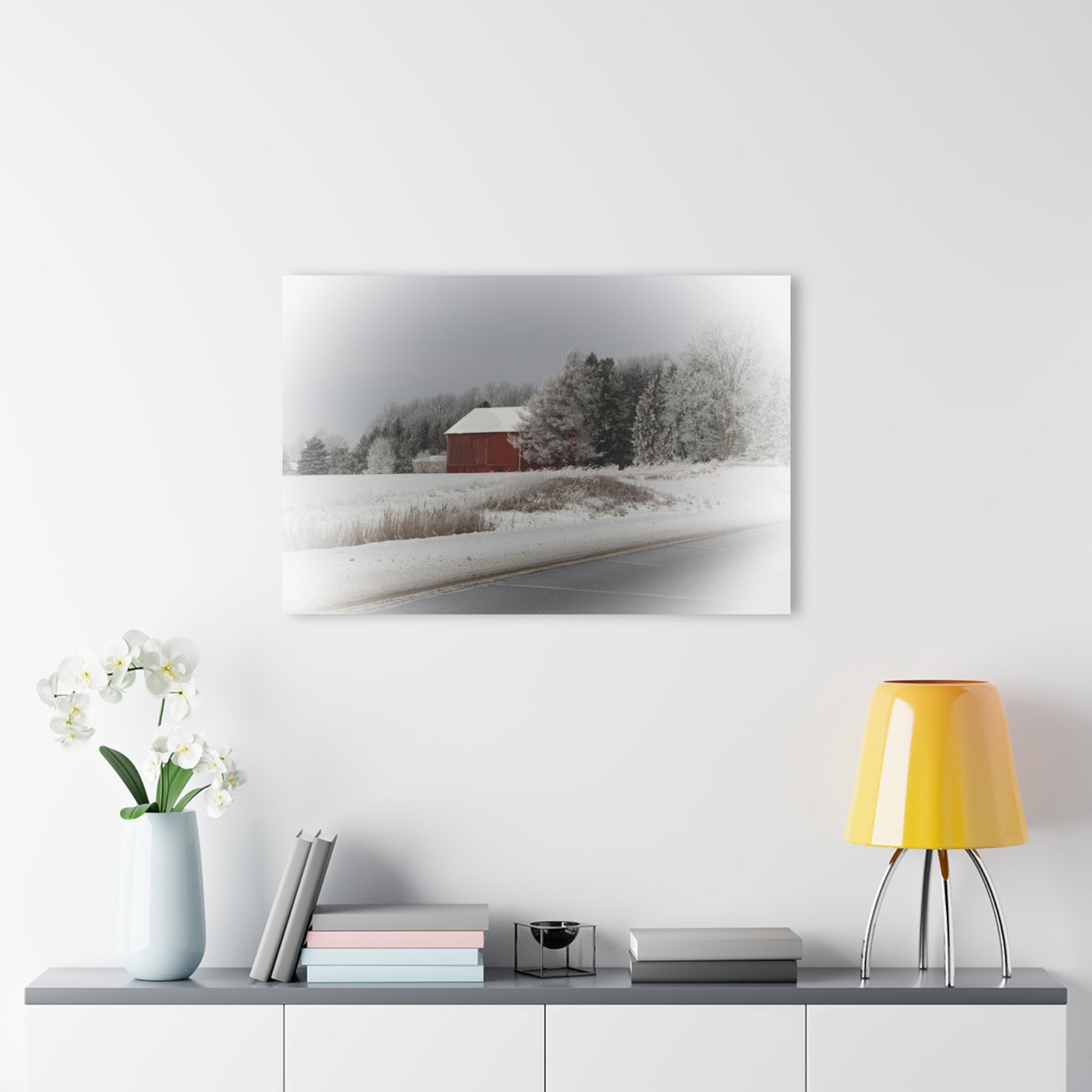 U R There Photography Farm on the Curve Rustic Farmhouse Acrylic Wall Print