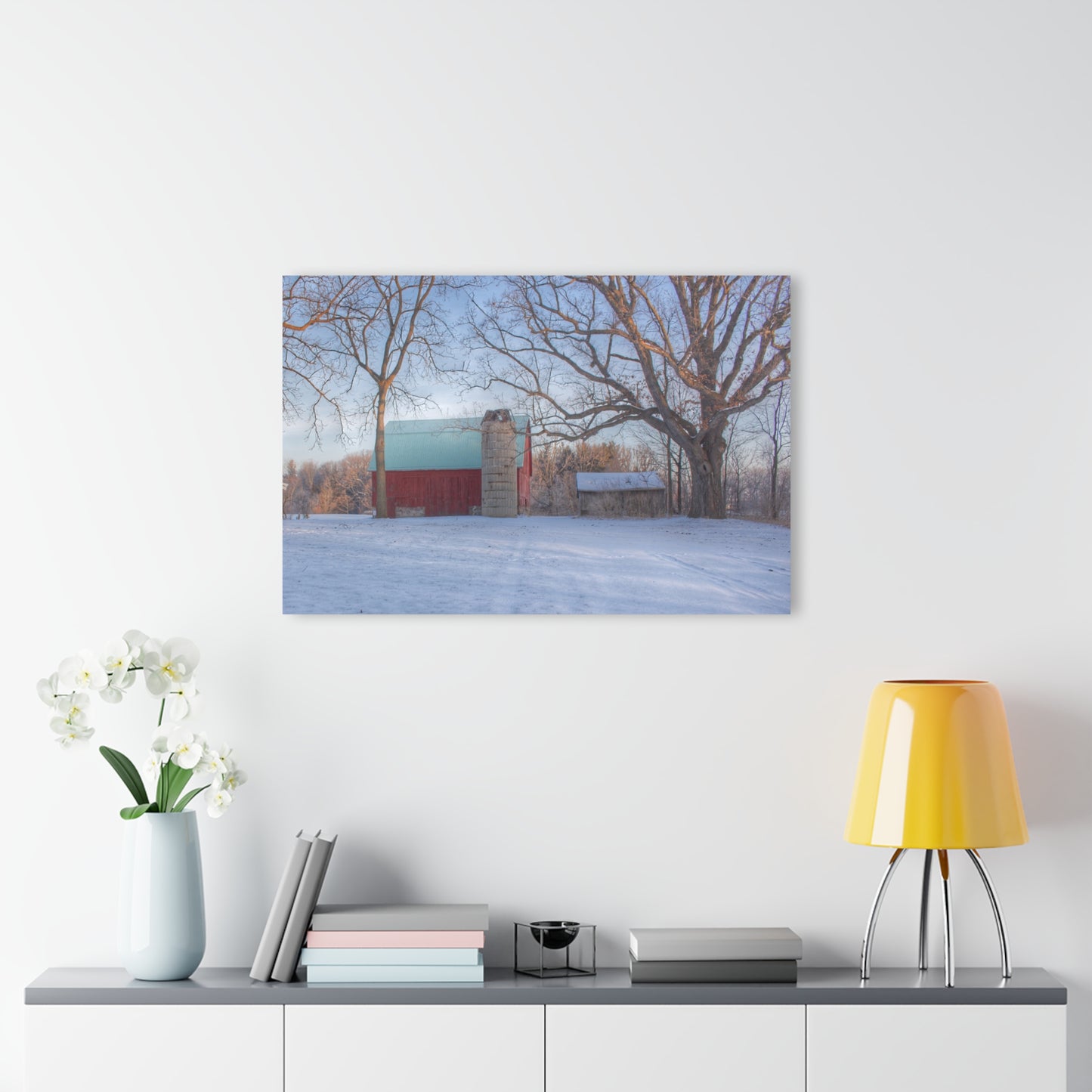 U R There Photography Webster Road Red I Rustic Farmhouse Acrylic Wall Print