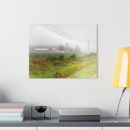 U R There Photography Beyond the Fog Rustic Farmhouse Acrylic Wall Print