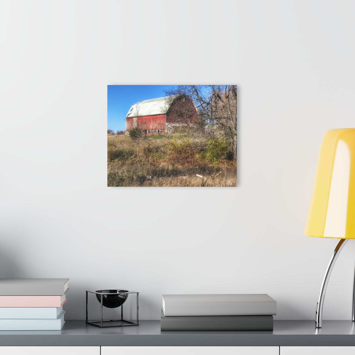 U R There Photography Hadley Red I Rustic Farmhouse Acrylic Wall Print