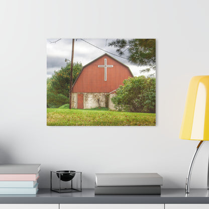 U R There Photography Flint River Road Cross Barn Rustic Farmhouse Acrylic Wall Print