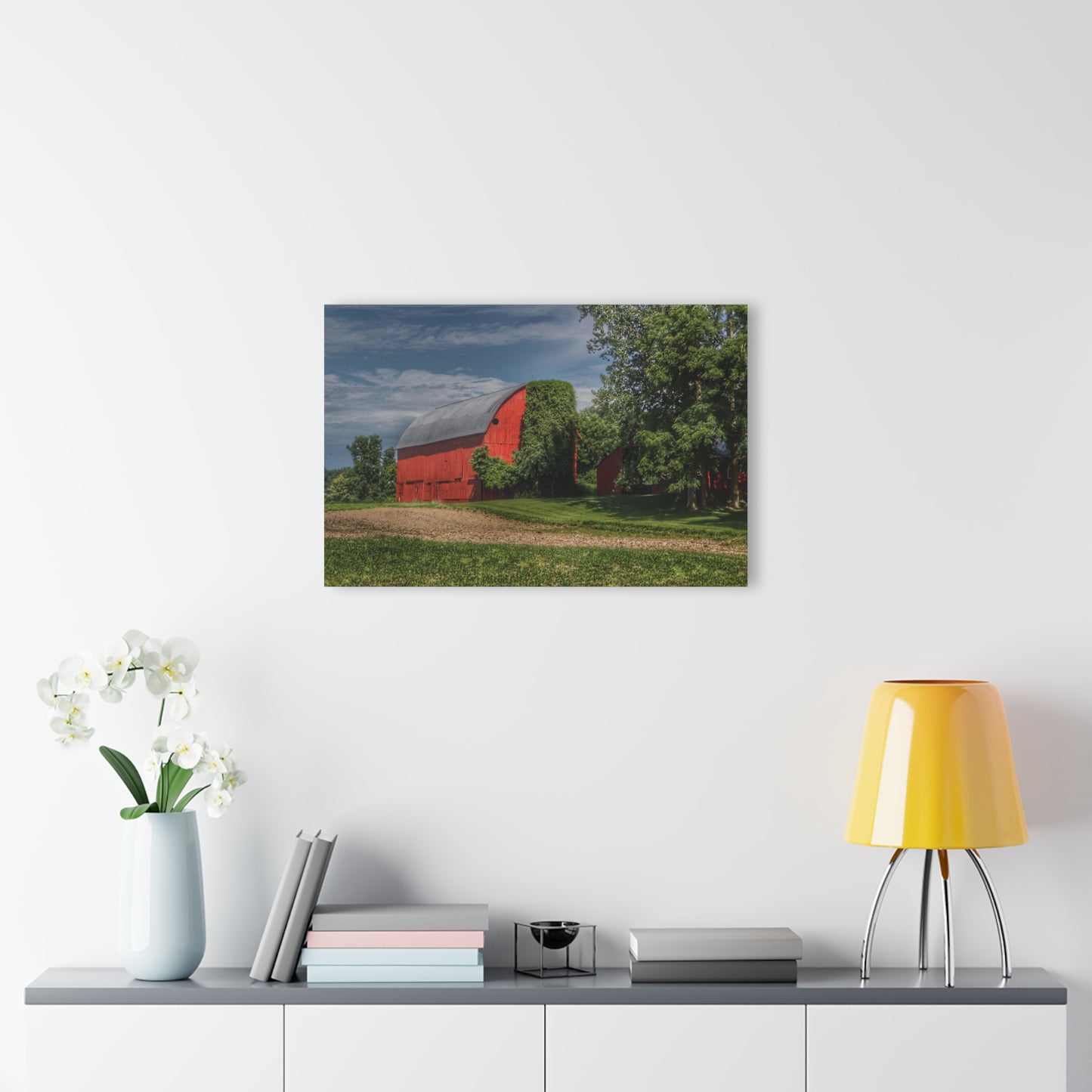 U R There Photography Catlin Road Red I Rustic Farmhouse Acrylic Wall Print