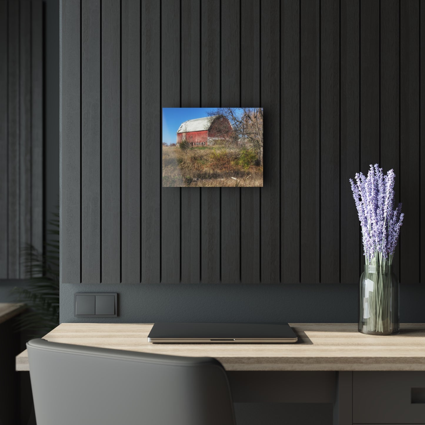 U R There Photography Hadley Red I Rustic Farmhouse Acrylic Wall Print