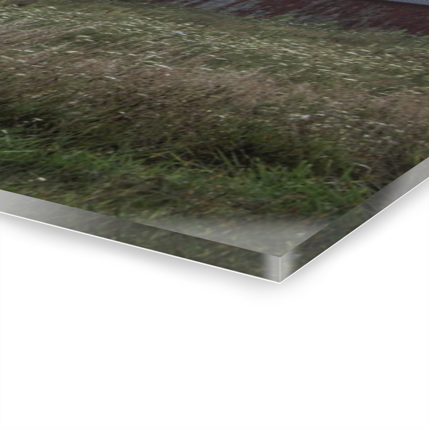 U R There Photography Glover Road Reds Rustic Farmhouse Acrylic Wall Print