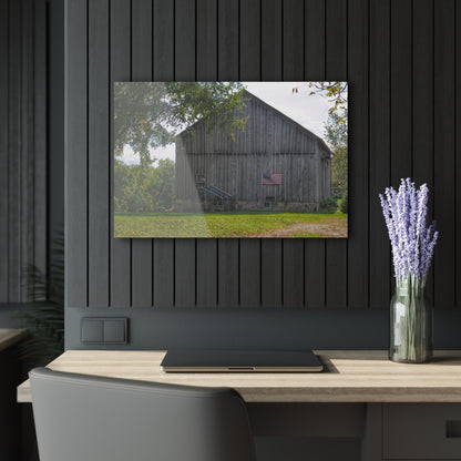 U R There Photography Sutton Road Patriot Grey II Rustic Farmhouse Acrylic Wall Print