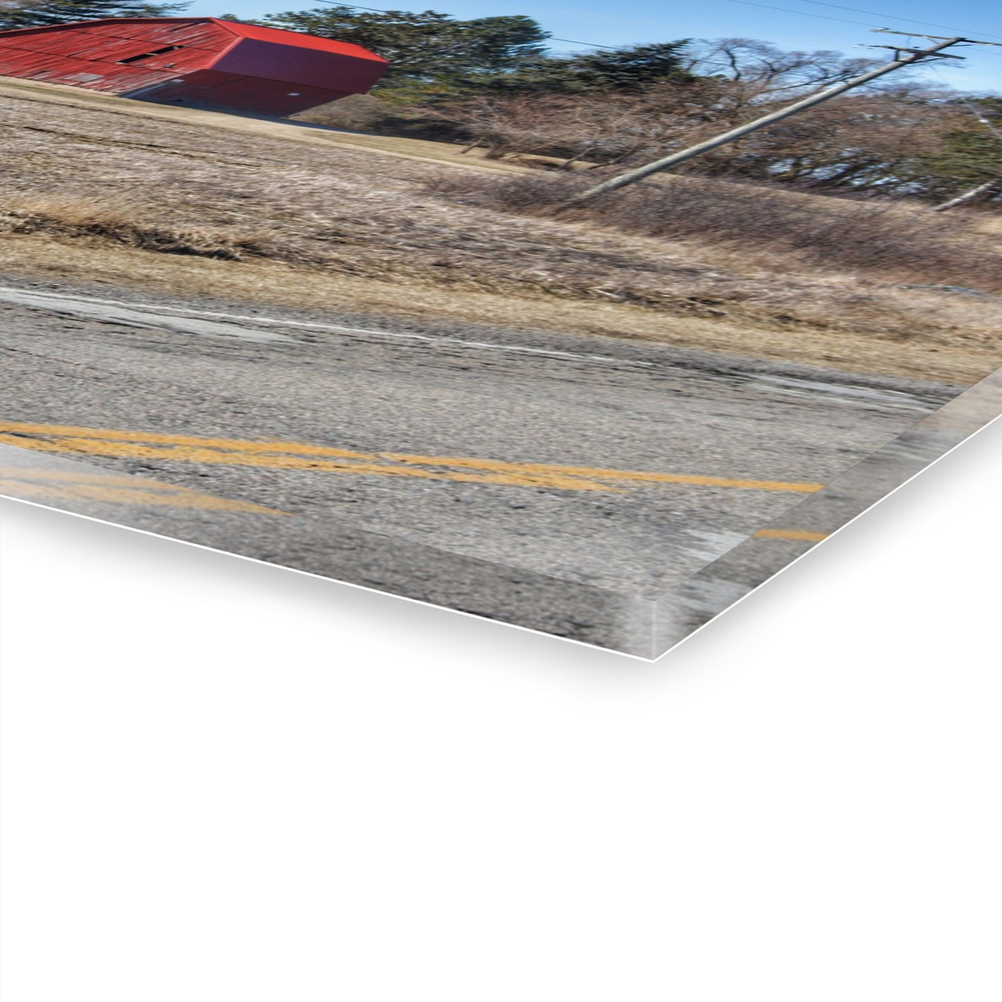 U R There Photography Maple Grove Little Red Rustic Farmhouse Acrylic Wall Print