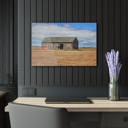 U R There Photography Rescue Road Grey Rustic Farmhouse Acrylic Wall Print