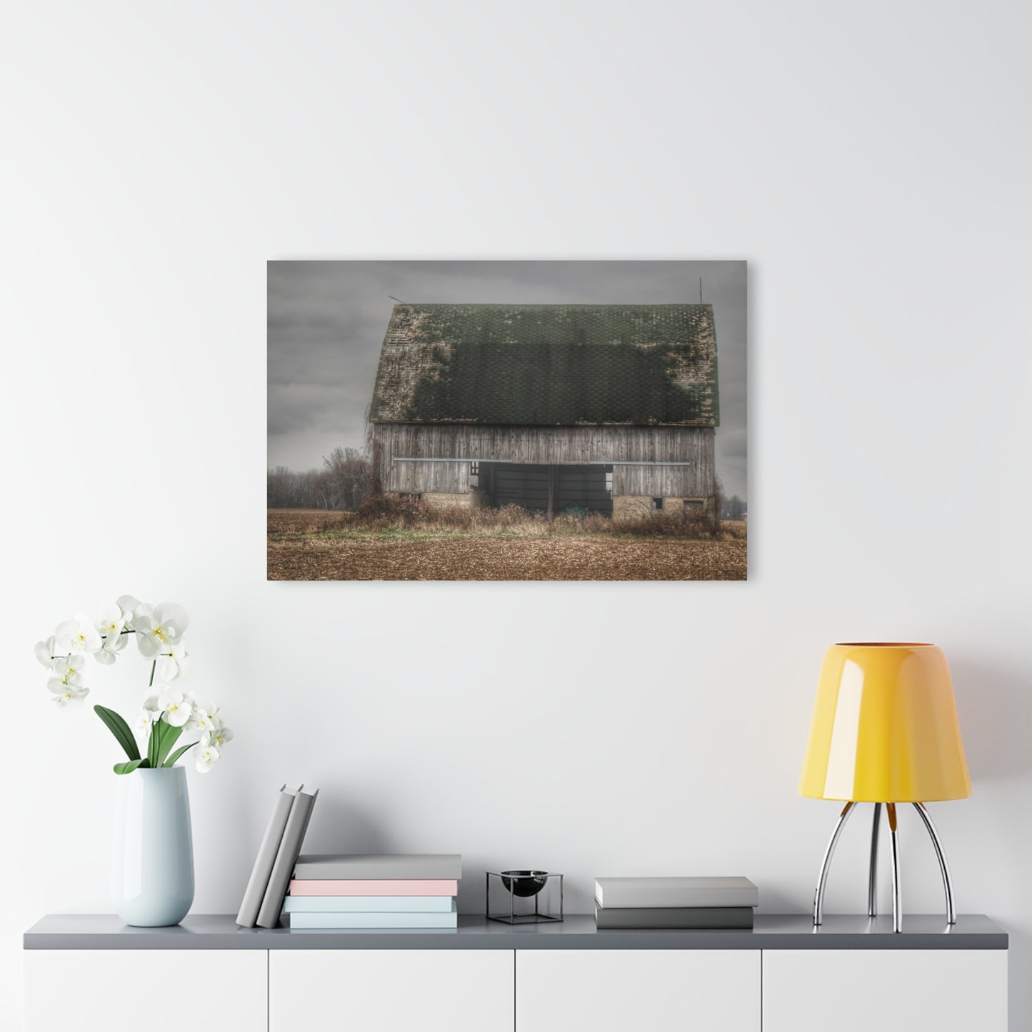 U R There Photography Stone Road Old Grey II Rustic Farmhouse Acrylic Wall Print