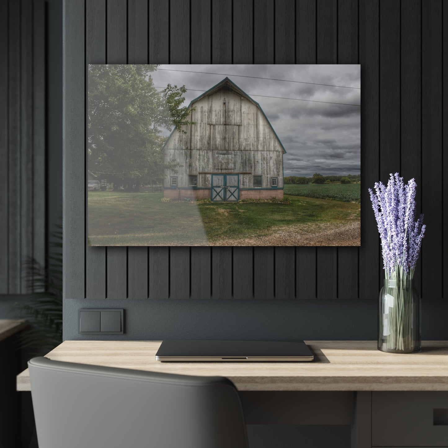 U R There Photography Bristol Road White I Rustic Farmhouse Acrylic Wall Print