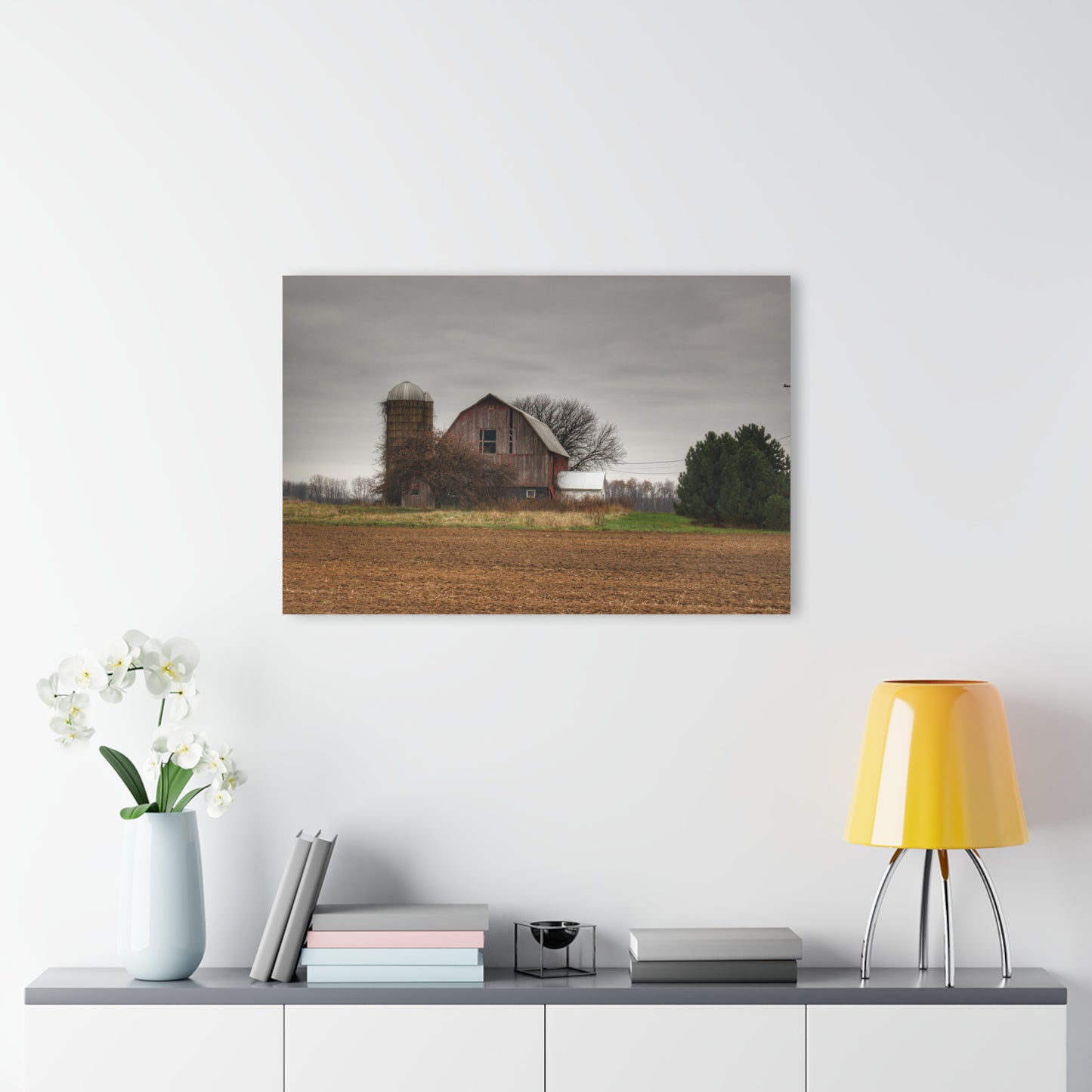 U R There Photography Reinelt Road Red Rustic Farmhouse Acrylic Wall Print