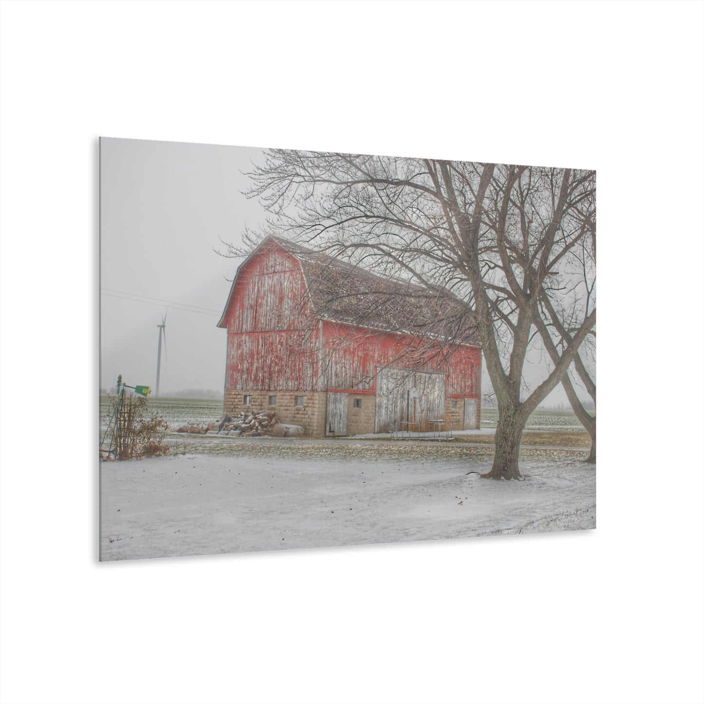 U R There Photography Cumber Road Red I Rustic Farmhouse Acrylic Wall Print