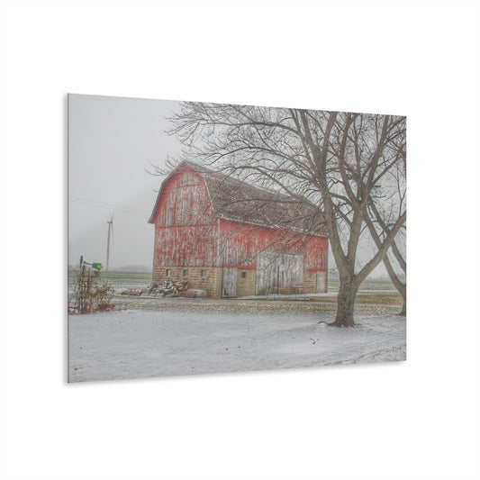 U R There Photography Cumber Road Red I Rustic Farmhouse Acrylic Wall Print