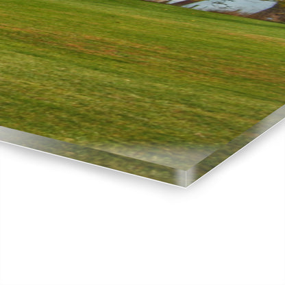 U R There Photography Lyons Road Red Rustic Farmhouse Acrylic Wall Print