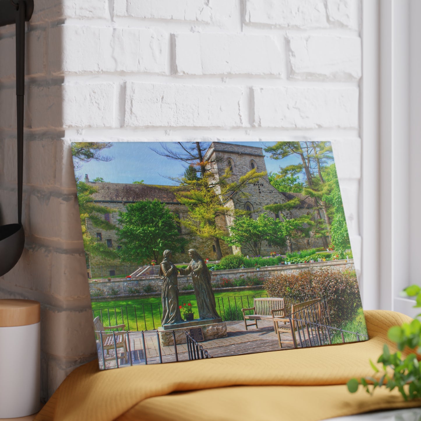 U R There Photography Saint Hugo of the Hills I Rustic Farmhouse Tempered-Glass Cutting Board