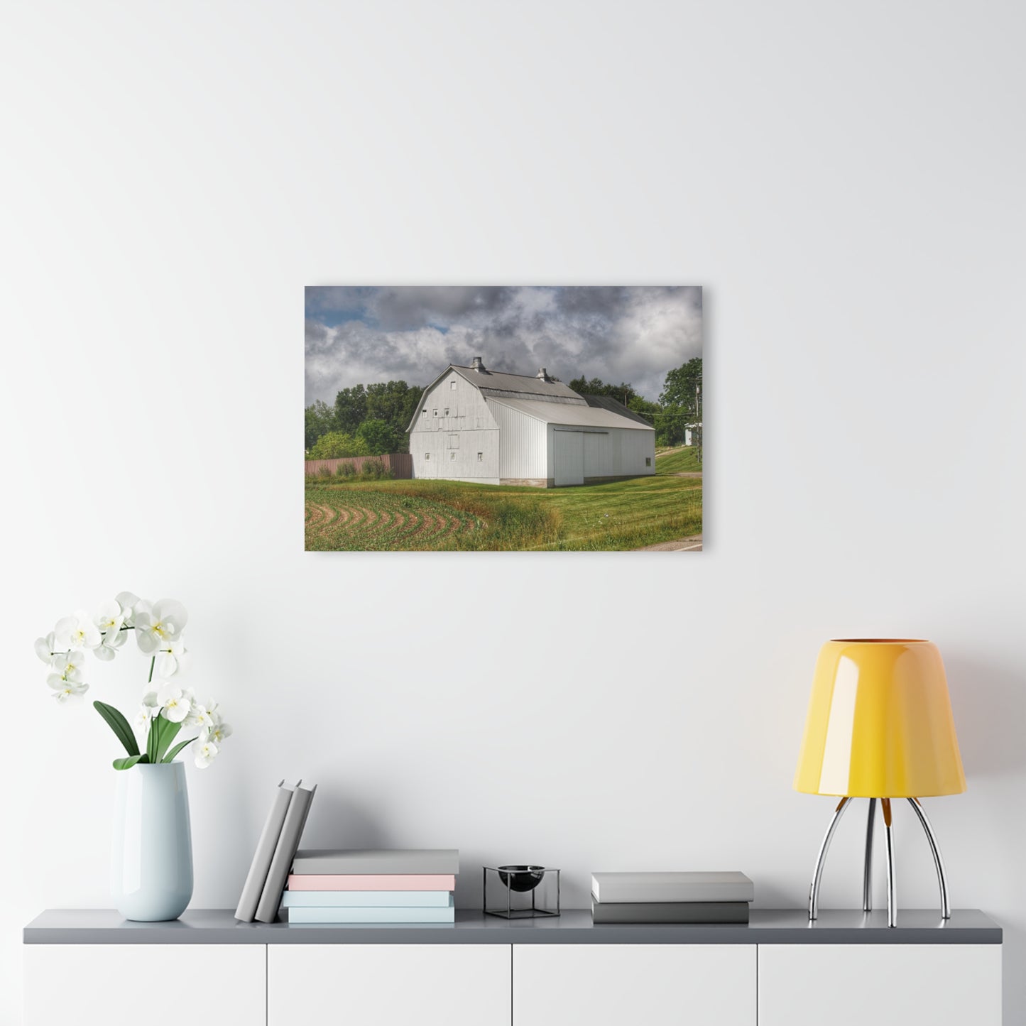 Barn Boutique Modern Farmhouse Acrylic Wall Print| Metamora Road White