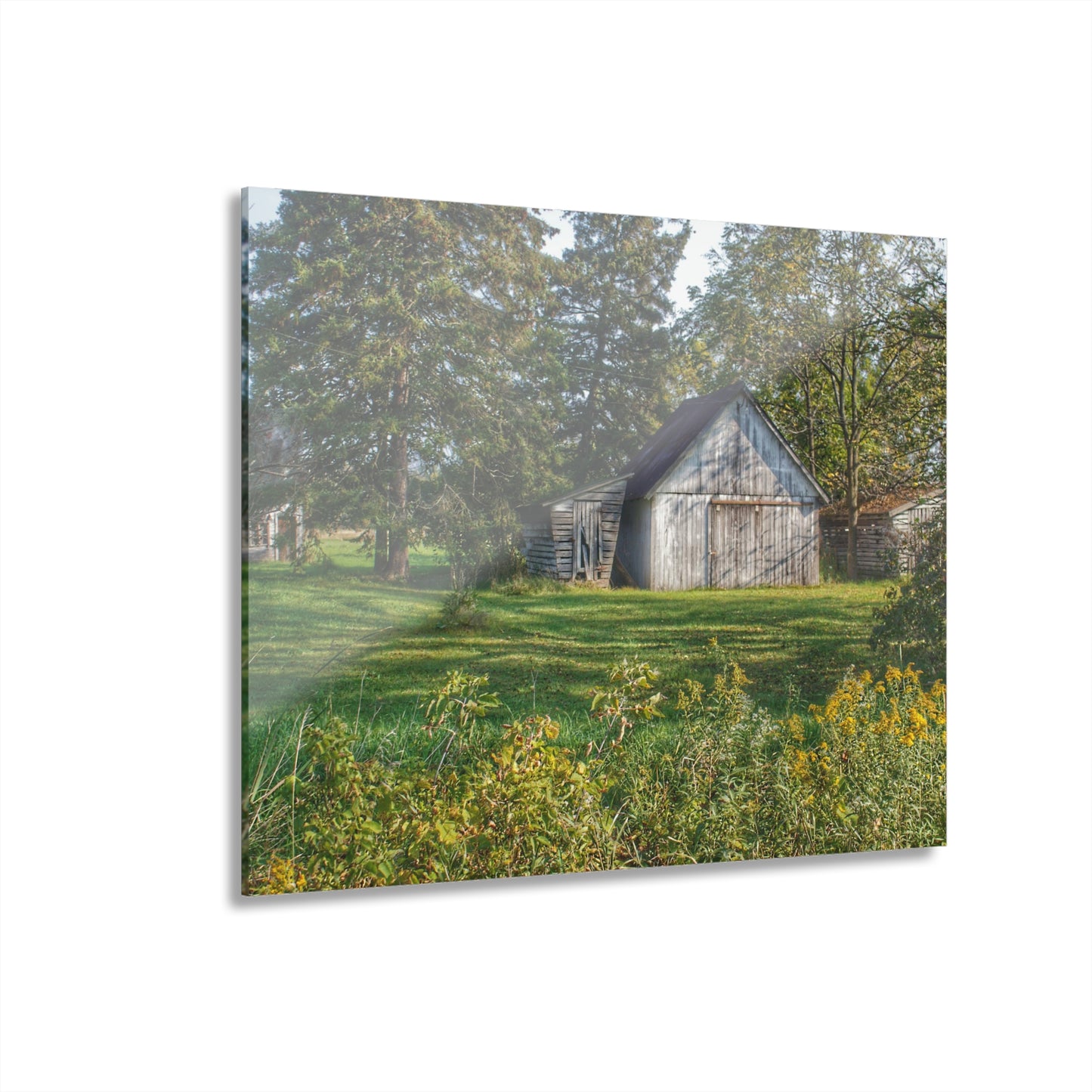 U R There Photography Bowers Road Little White Rustic Farmhouse Acrylic Wall Print