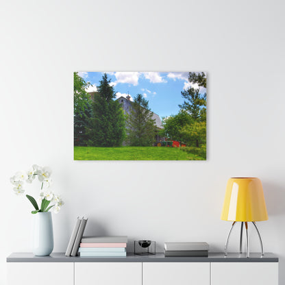 U R There Photography Bordman Road Hidden Grey Rustic Farmhouse Acrylic Wall Print