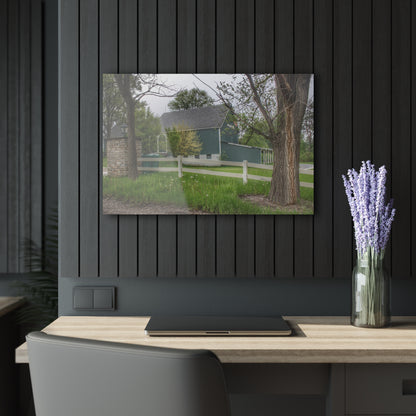 U R There Photography Lake George Road Fox Green Rustic Farmhouse Acrylic Wall Print