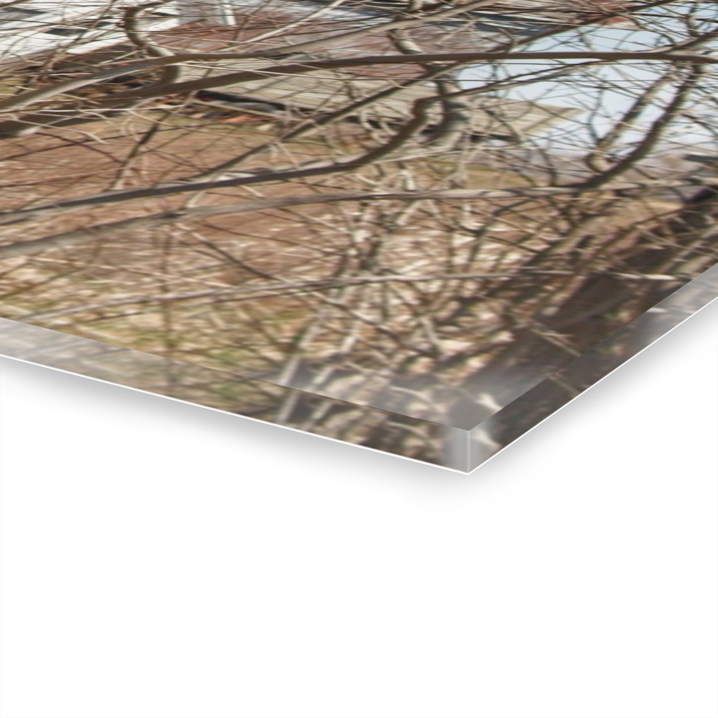 U R There Photography Hill Road Hidden Grey III Rustic Farmhouse Acrylic Wall Print