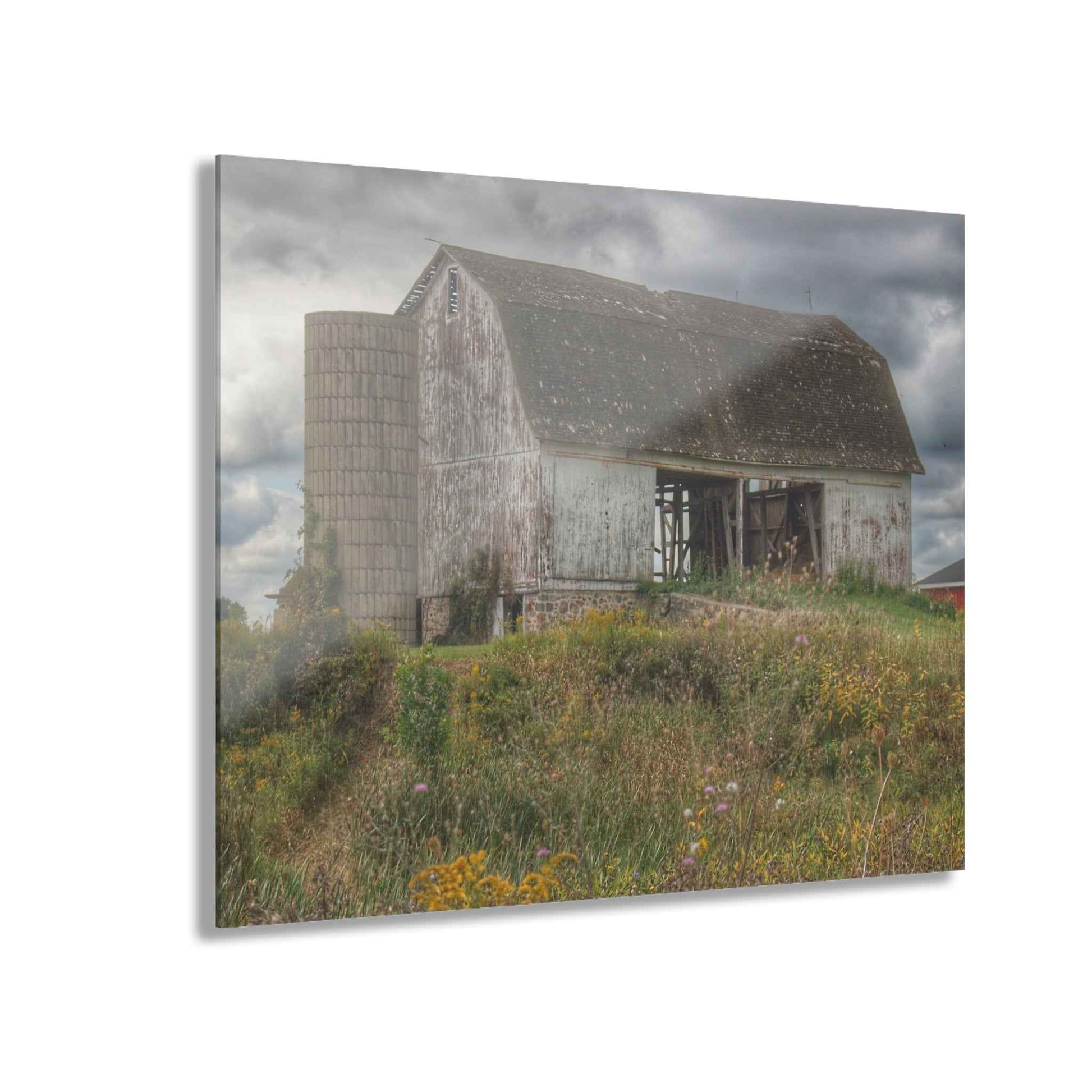 U R There Photography Castle Road White Rustic Farmhouse Acrylic Wall Print