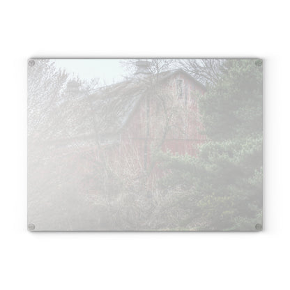 U R There Photography Morris Road Hidden Rustic Farmhouse Tempered-Glass Cutting Board