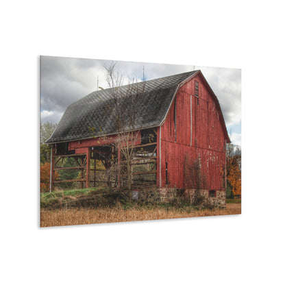 U R There Photography Laur Road Forgotten Red II Rustic Farmhouse Acrylic Wall Print