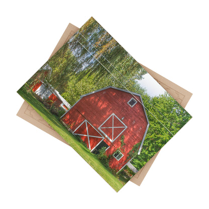 U R There Photography Henderson Red Rustic Farmhouse Decorative Ceramic Tile