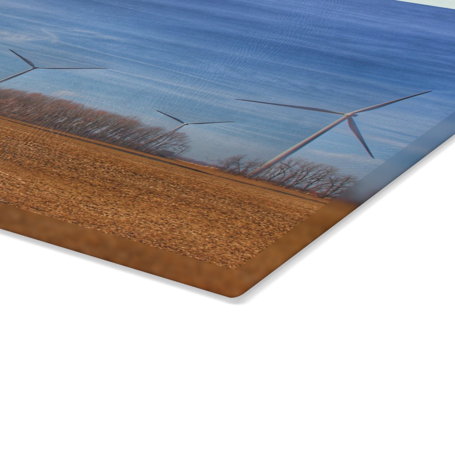 U R There Photography Windmill Alley Rustic Farmhouse Tempered-Glass Cutting Board