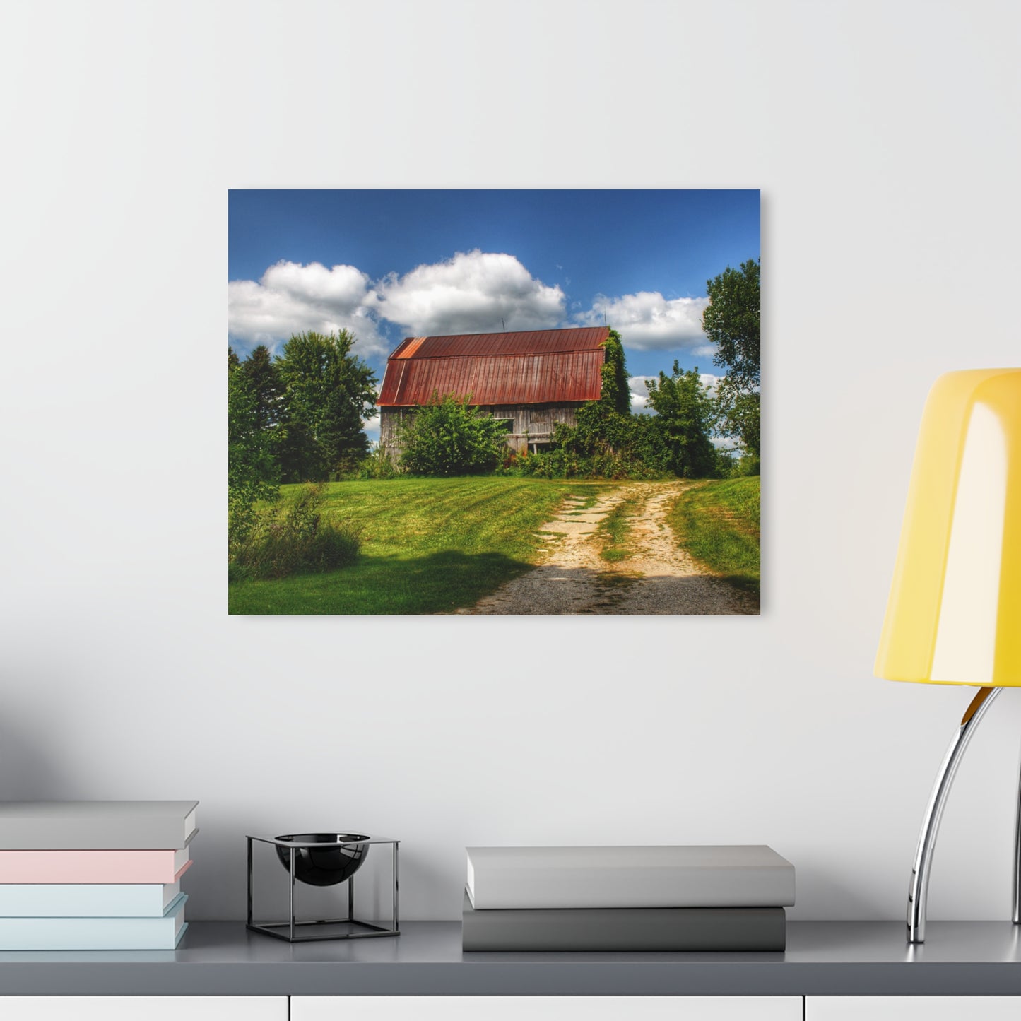 U R There Photography Grey Road Rusted III Rustic Farmhouse Acrylic Wall Print