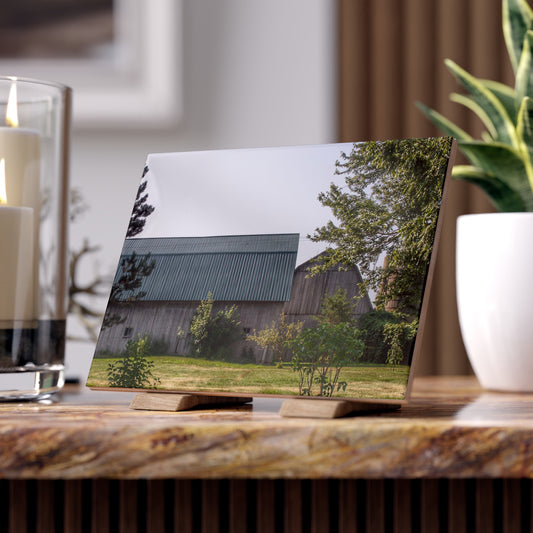 U R There Photography Bordman Road Greys Rustic Farmhouse Decorative Ceramic Tile