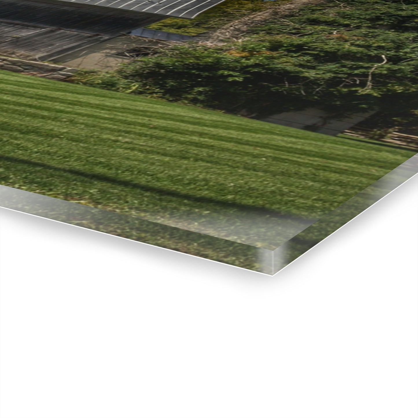 U R There Photography Ludwig Road Summer Grey and Silo Rustic Farmhouse Acrylic Wall Print