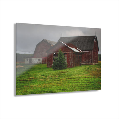 U R There Photography Winslow Road Reds Rustic Farmhouse Acrylic Wall Print