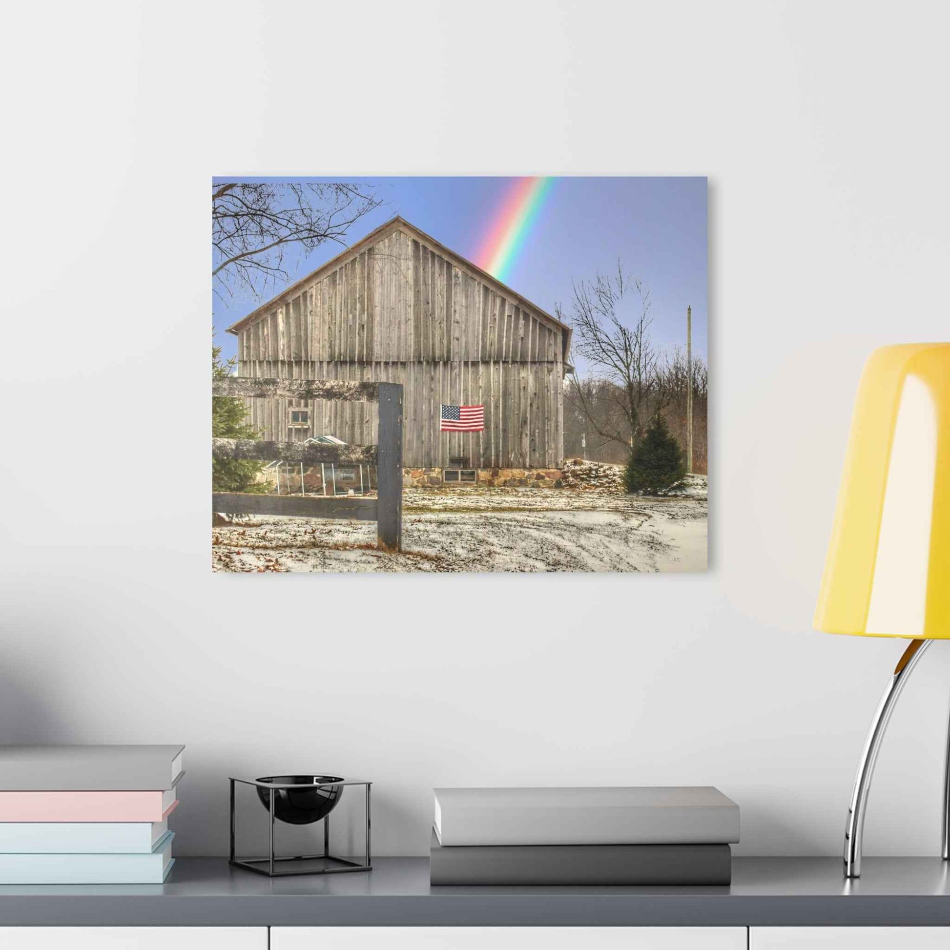 U R There Photography Barn Blessings on Sutton Road Rustic Farmhouse Acrylic Wall Print